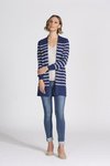 Striped Longline Cardigan