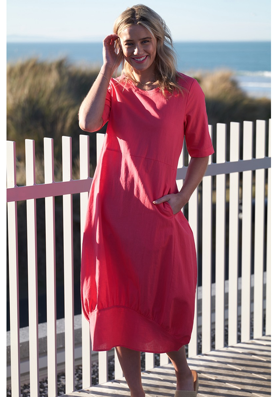 Cocoon Maxi Linen Dress