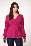 Cato Merino Wrap Top