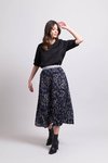 Contrast Waistband Skirt