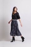 Contrast Waistband Skirt