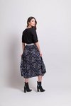 Contrast Waistband Skirt