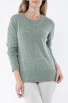 Seamed Crew Pullover