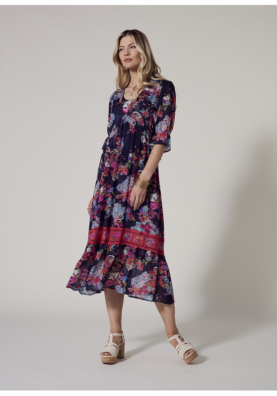 Matera Sheer Midi Dress