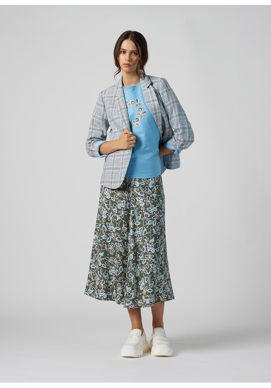 Pick A Path Linen Skirt