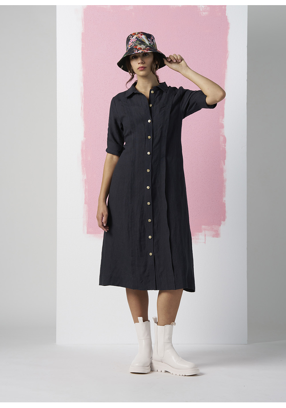 Echo Linen Shirt Dress