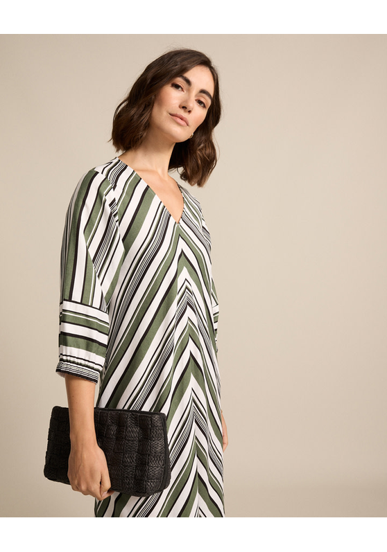 Spliced Stripe Dress