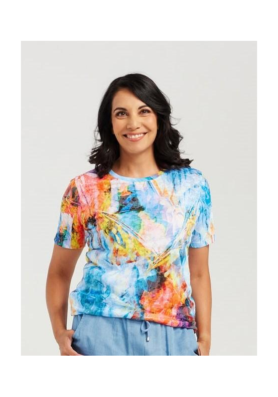 BSQ9040 Diamond Multi Colour Women's Tee