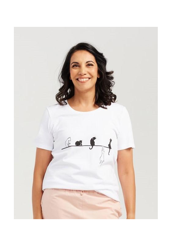 Hanging Cat Women's Tee