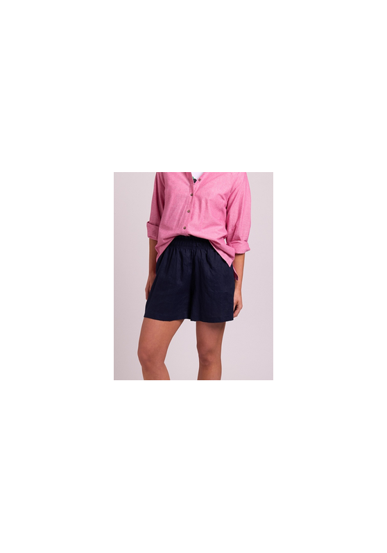 Paperbag Waist Linen Shorts