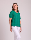 Scoop Hem Volume Slv Top