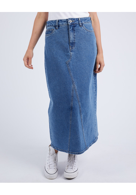 Zoe Midi Denim Skirt