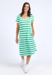 Maeve Midi Dress- Stripe